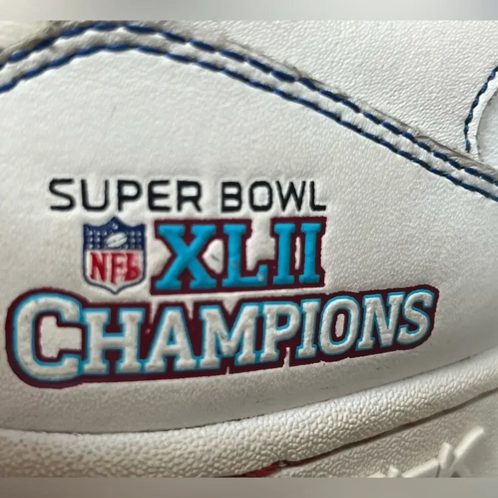 RARE Vintage Reebok Super Bowl XLII NY GIANTS Mens Shoes SZ 8 Limited Edition
